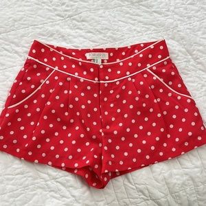 Forever 21 high rise polka dot shorts